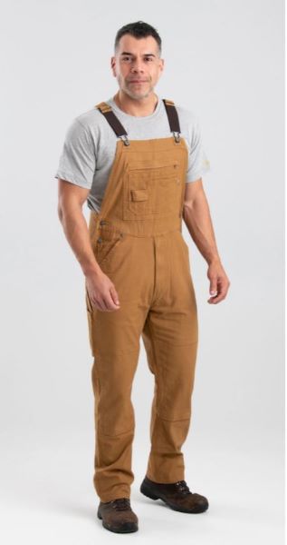 Berne Workwear Highland Flex Unlined Duck Bib Overall B1069