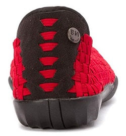 Bernie Mev Catwalk Stretch Elastic Memory Foam Footbed Slip-On Flat Womens Shoes Catwalk-Redsm