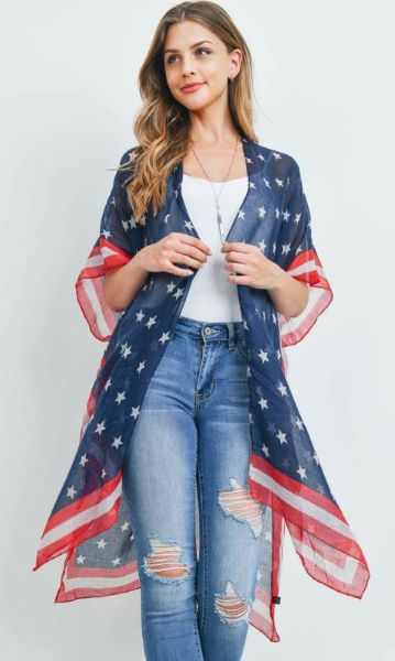 Bhalla USA Accent Open Front Kimono PN213X018