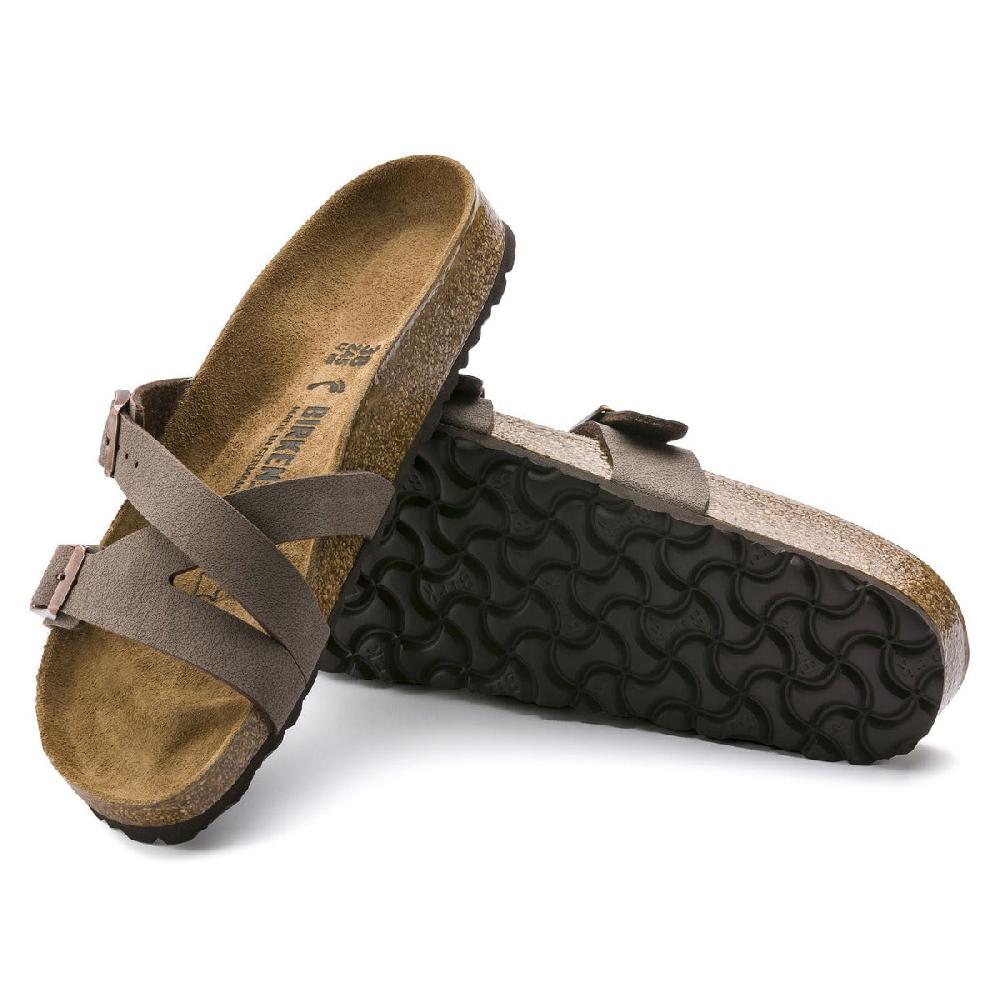 Birkenstocck Mocha Yao Nubuck Leather Womens Sandals N1013967