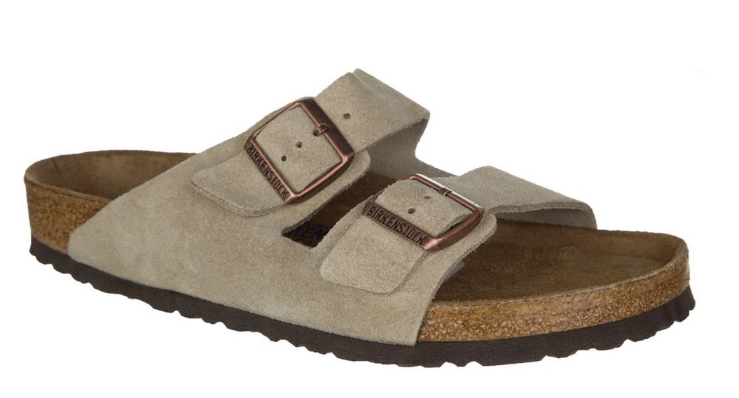 Birkenstock Arizona Taupe Suede Mens Casual 951301-R