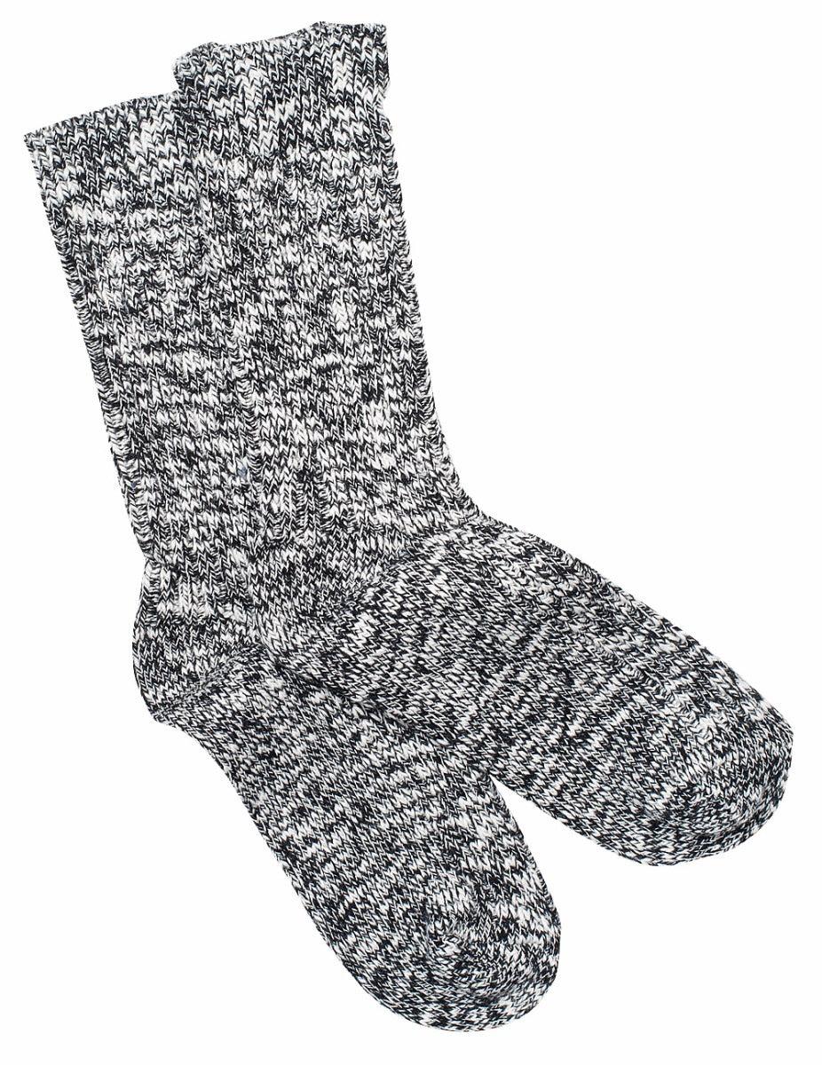 Birkenstock Black/Grey Cotton Slub Mens Socks 1008031