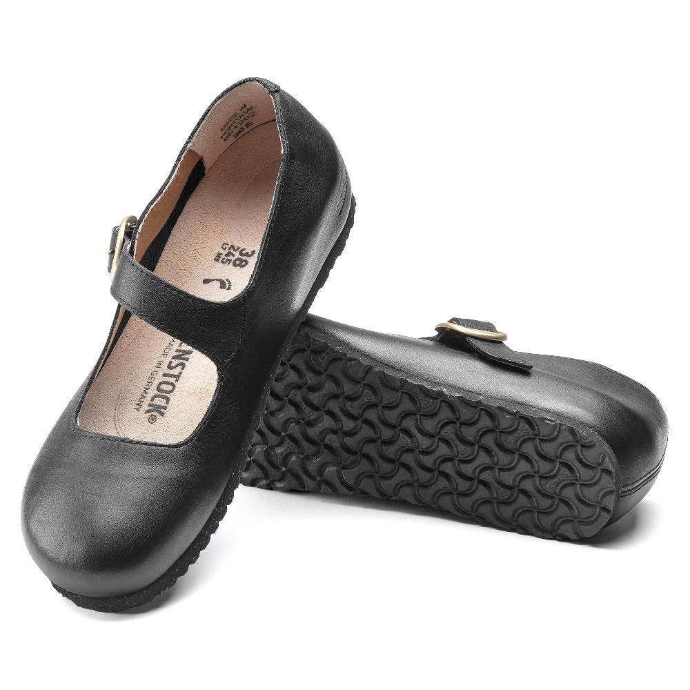 Birkenstock Black Tracy Women's Leather Ballet Flats R1018131