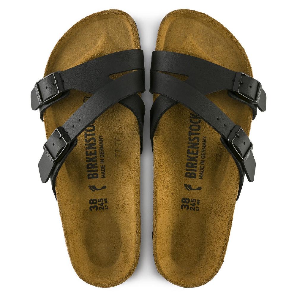 Birkenstock Black Yao Birko-Flor Womens Sandals N1014182
