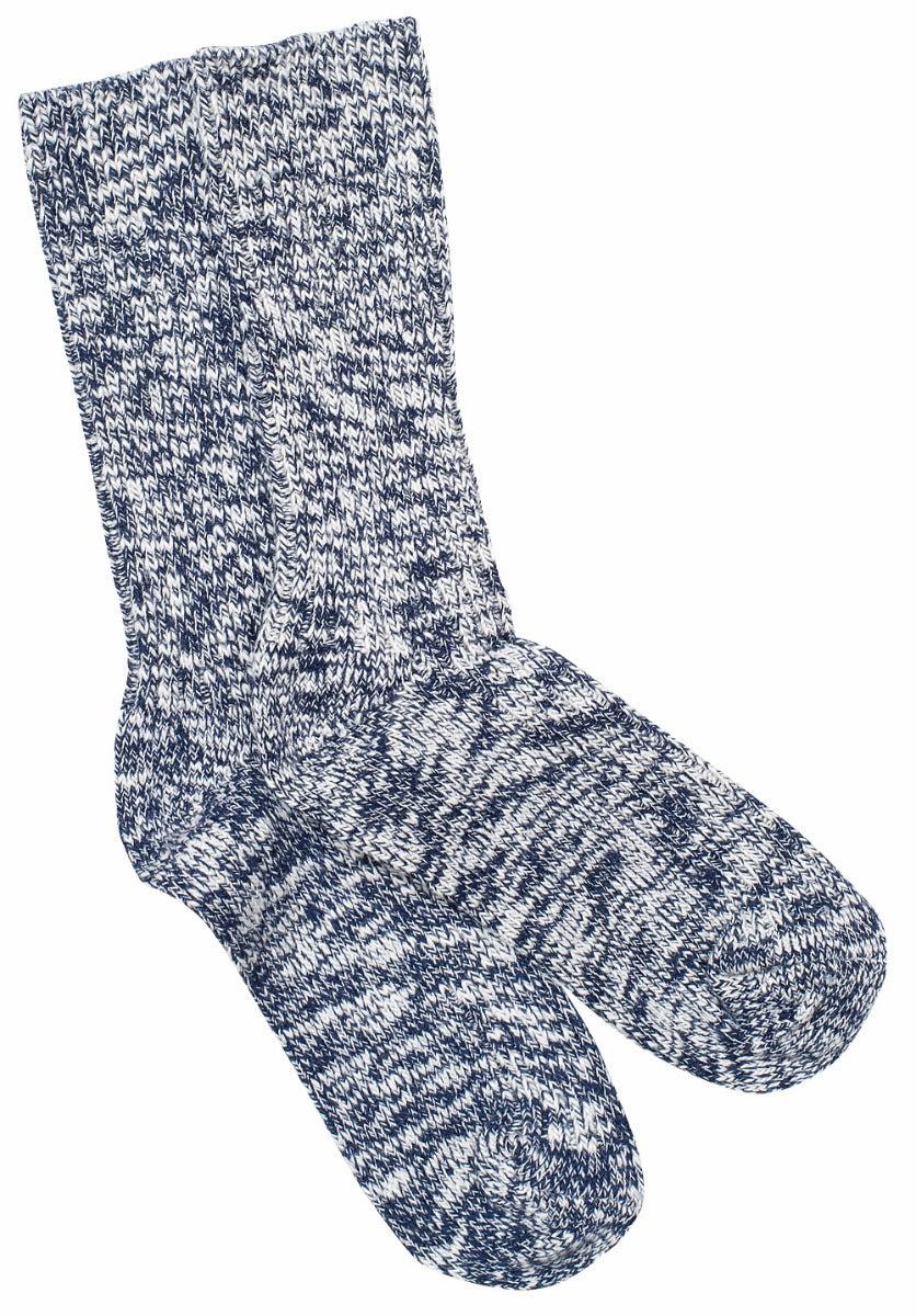Birkenstock Blue/White Cotton Slub Women's Socks 1008034