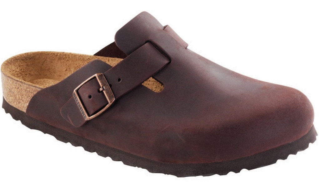 Birkenstock Boston Habana Brown Oiled Leather Mens Casual 159711-R