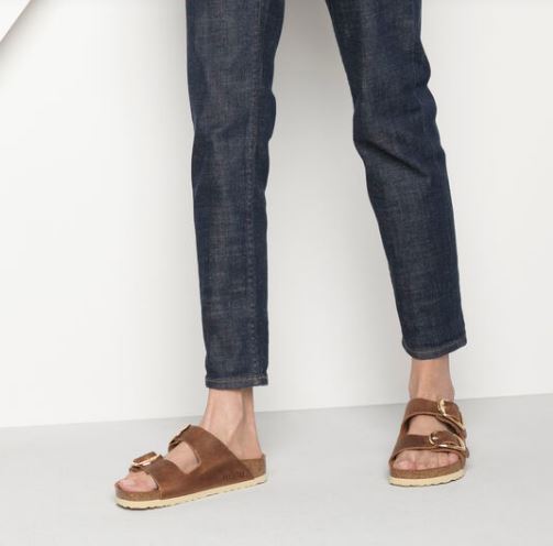 Birkenstock Cognac Arizona Big Buckle Womens Sandals 1011072