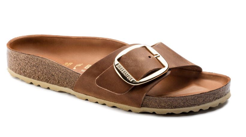 Birkenstock Cognac Madrid Big Buckle Womens Sandals 1006525