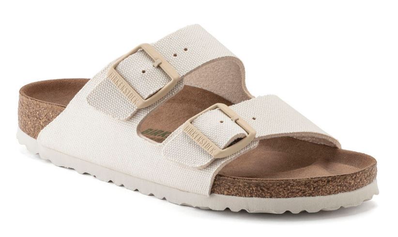 Birkenstock Eggshell Arizona Vegan Womens Comfort Sandals N1022679