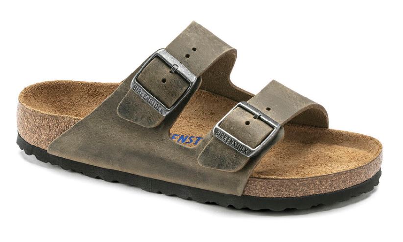 Birkenstock Faded Khaki Arizona Soft Footbed Mens Sandals 1019313