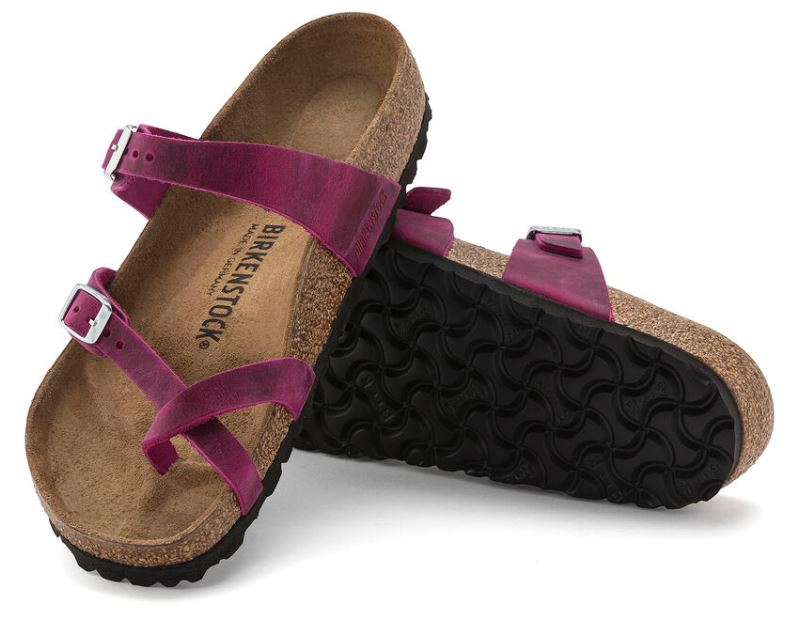 Birkenstock Festival Fuchsia Oiled Leather Mayari Womens Sandals 1024034