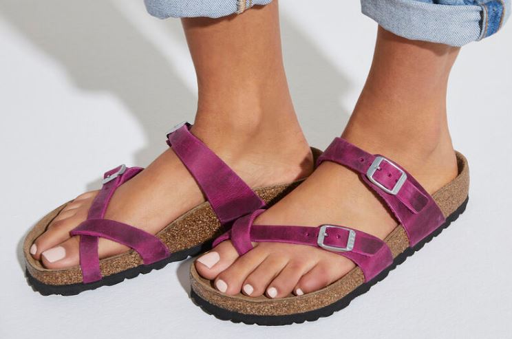 Birkenstock Festival Fuchsia Oiled Leather Mayari Womens Sandals 1024034