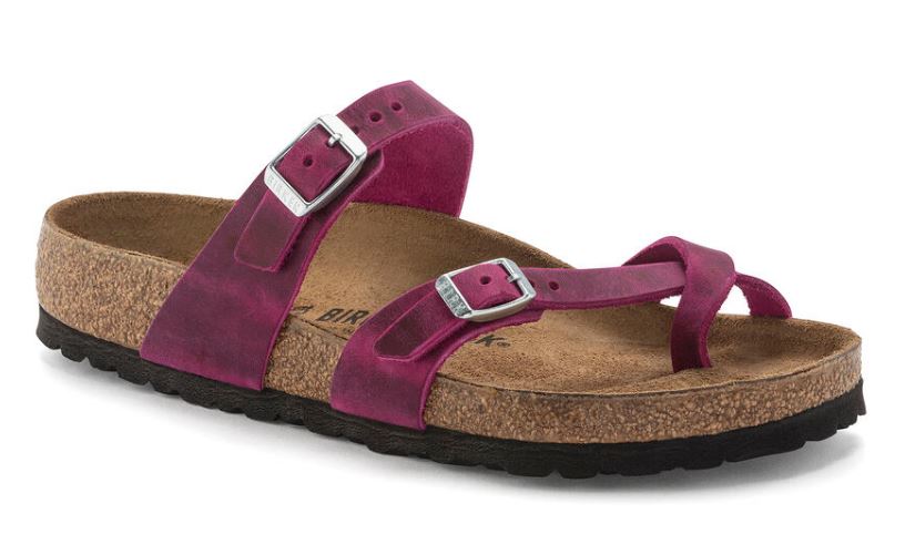 Birkenstock Festival Fuchsia Oiled Leather Mayari Womens Sandals 1024034