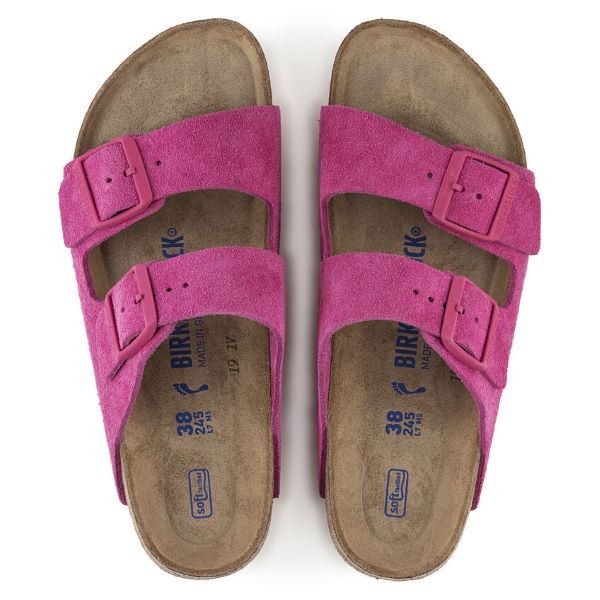 Birkenstock Fuchsia Tulip Arizona Soft Footbed Womens Sandals 1021433