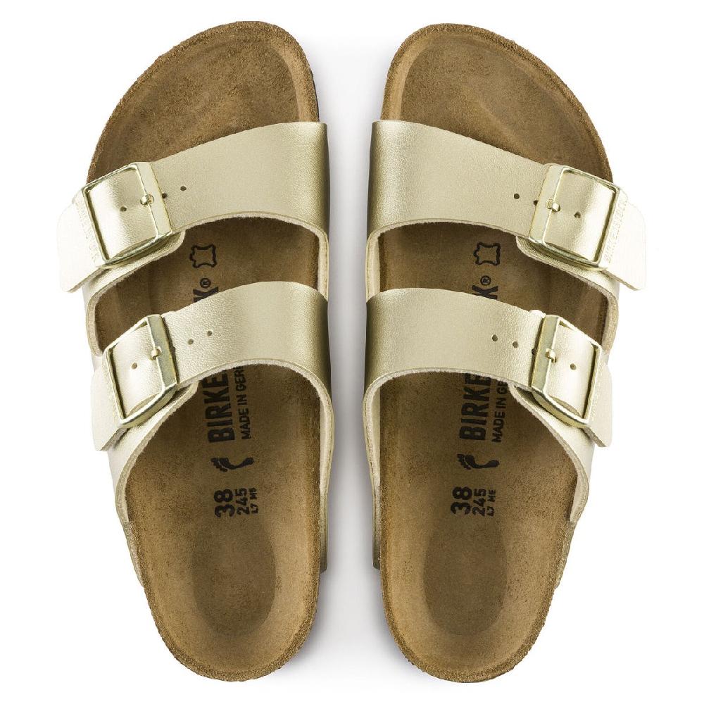 Birkenstock Gold Arizona Birko-Flor Womens Slide On Sandals N1016111
