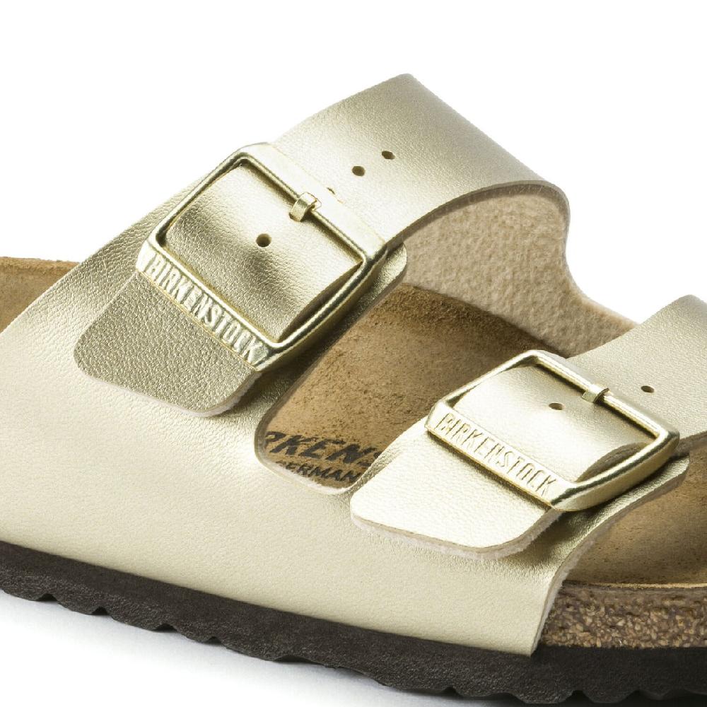 Birkenstock Gold Arizona Birko-Flor Womens Slide On Sandals N1016111