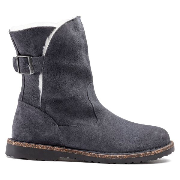 Birkenstock Graphite Upsalla Shearling Suede Leather Women's Boots R1021084