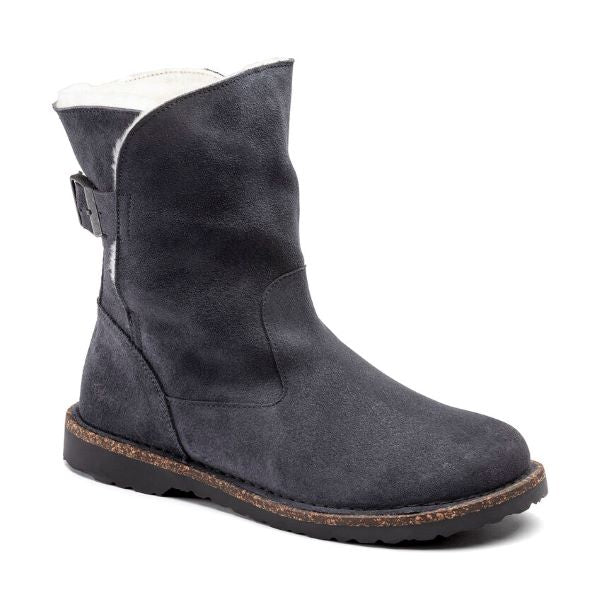 Birkenstock Graphite Upsalla Shearling Suede Leather Women's Boots R1021084