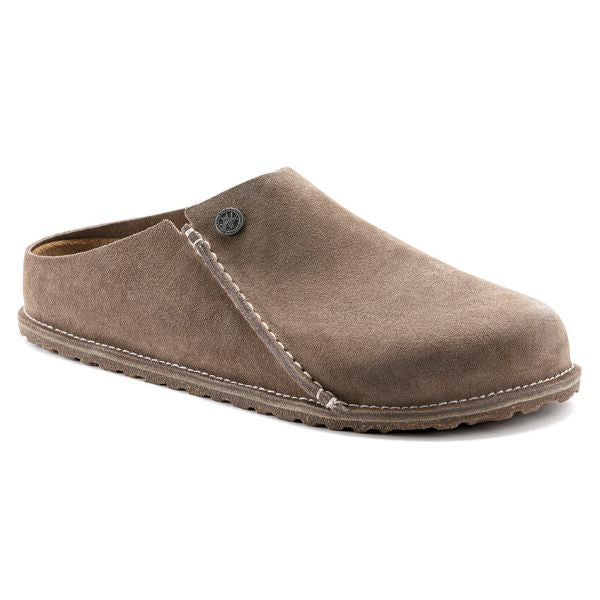 Birkenstock Gray Taupe Zermatt Premium Suede Leather Men's Clog R1021318