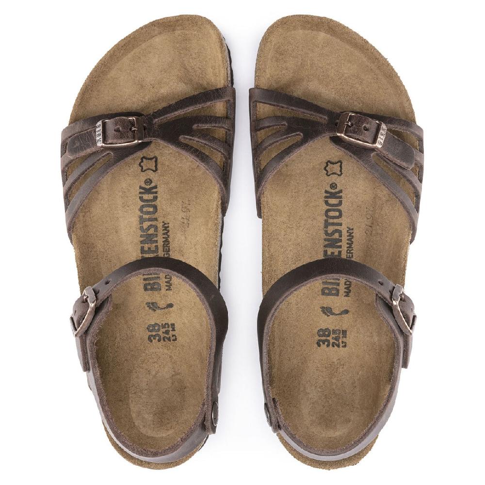 Birkenstock Habana Brown Oiled Leather Bali Womens Casual Sandals N1016920