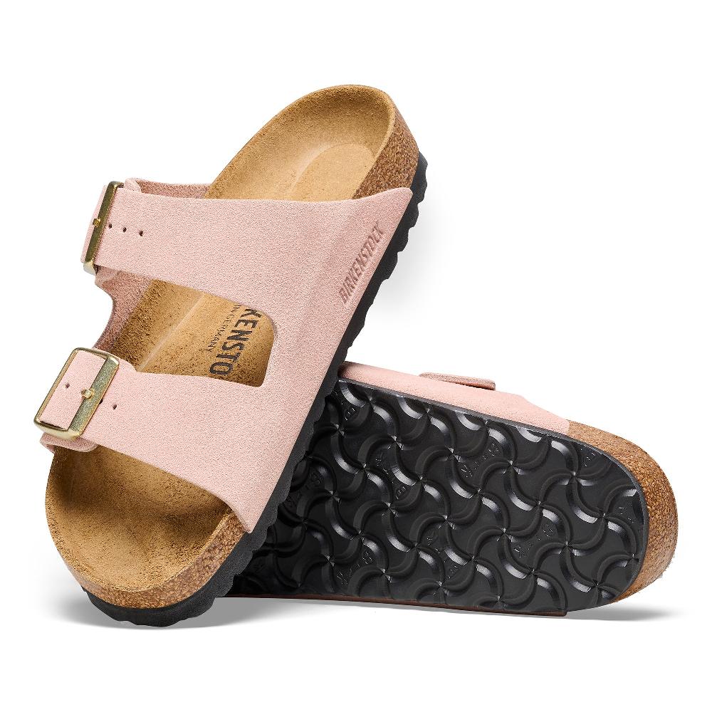 Birkenstock Light Rose Arizona Suede Leather Women's Sandals N1026170