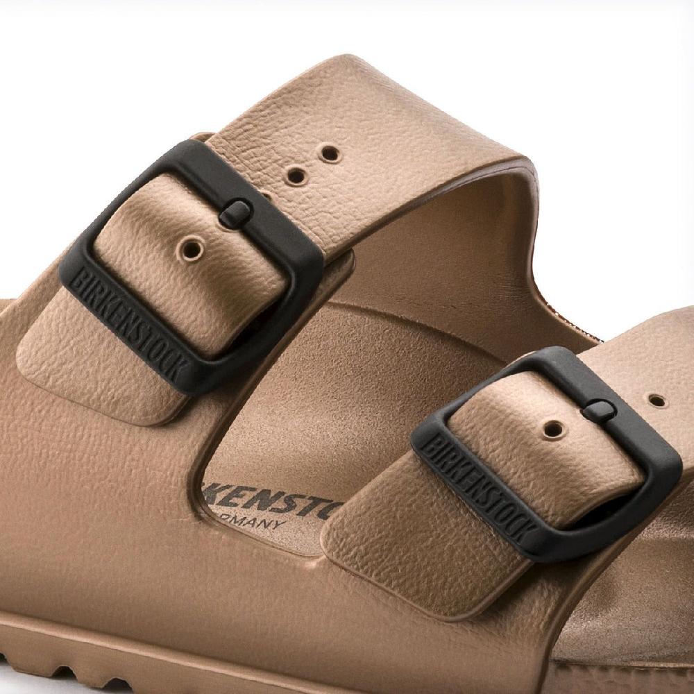 Birkenstock Metallic Copper Arizona EVA Womens Slide On Sandals 1001500