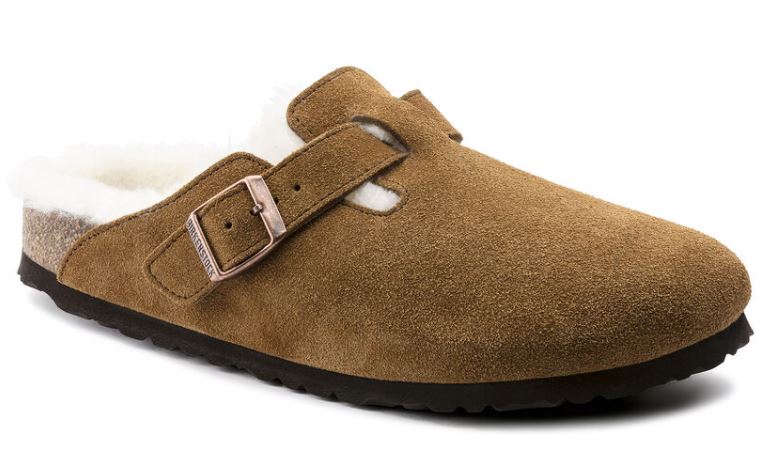 Birkenstock Mink Boston Shearling Womens Clogs R1001140
