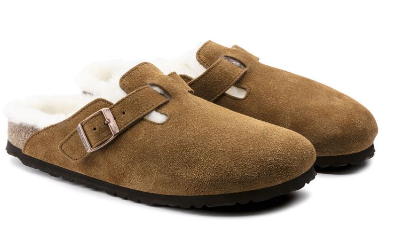 Birkenstock Mink Boston Shearling Womens Clogs R1001140