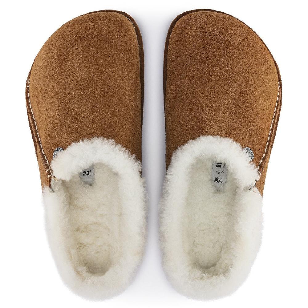 Birkenstock Mink Suede Leather Zermatt Premium Women's Slippers N1023145