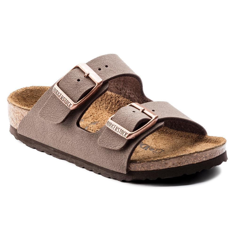 Birkenstock Mocha Arizona Birkibuc Kids Sandals N552893