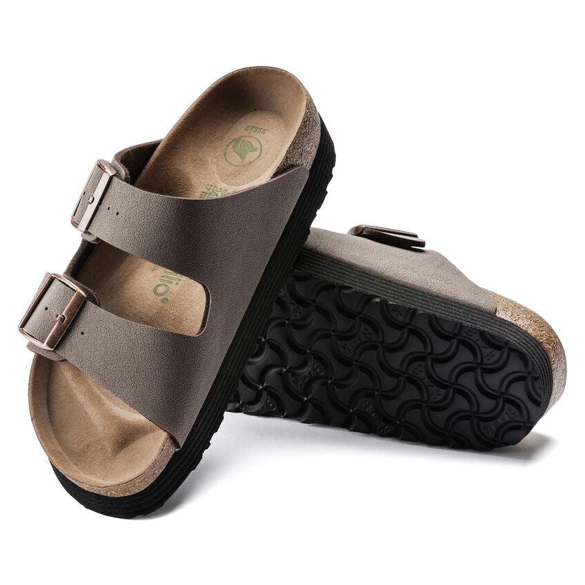 Birkenstock Mocha Arizona Platform Vegan Ladies Sandals N1019528