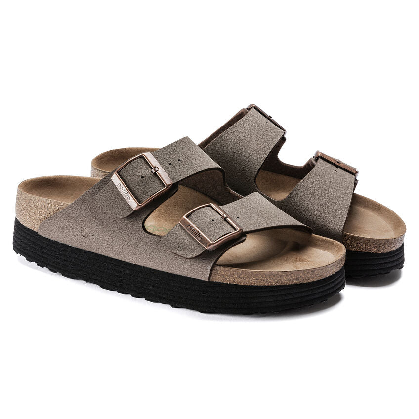 Birkenstock Mocha Arizona Platform Vegan Ladies Sandals N1019528