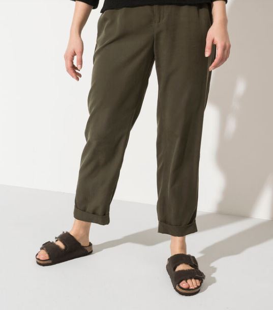 Birkenstock Mocha Arizona Shearling Suede Leather Sandal 1020566