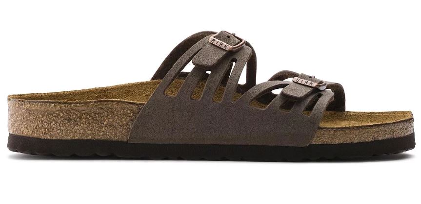 Birkenstock Mocha Granada Birkibuc Womens Slide On Sandals N1000605