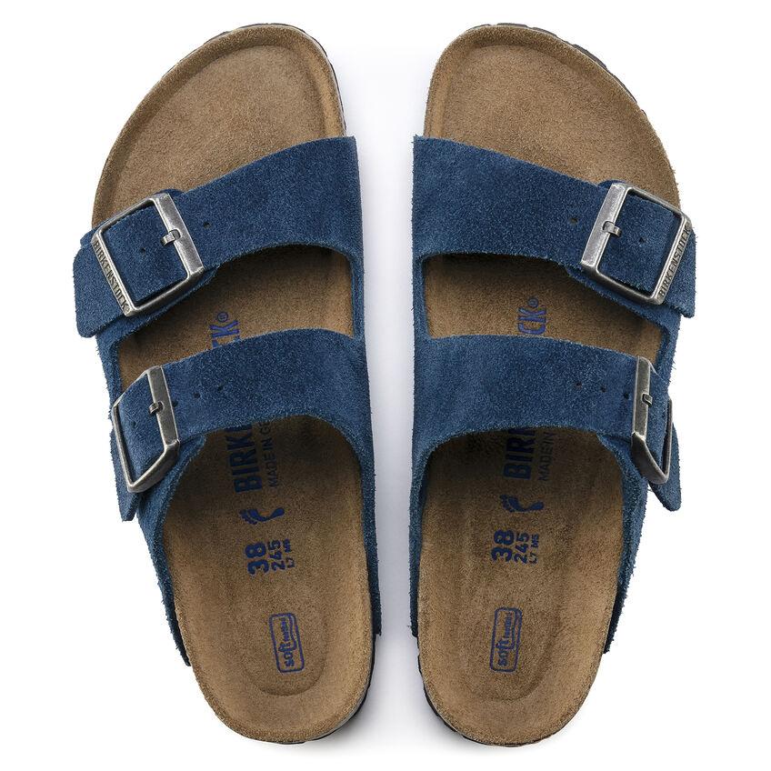 Birkenstock Moroccan Blue Arizona Soft Footbed Ladies Sandals N1018142