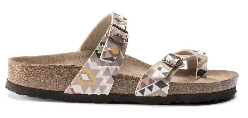 Birkenstock Printed Mocha Mayari Vegan Womens Causal Sandals 1019602