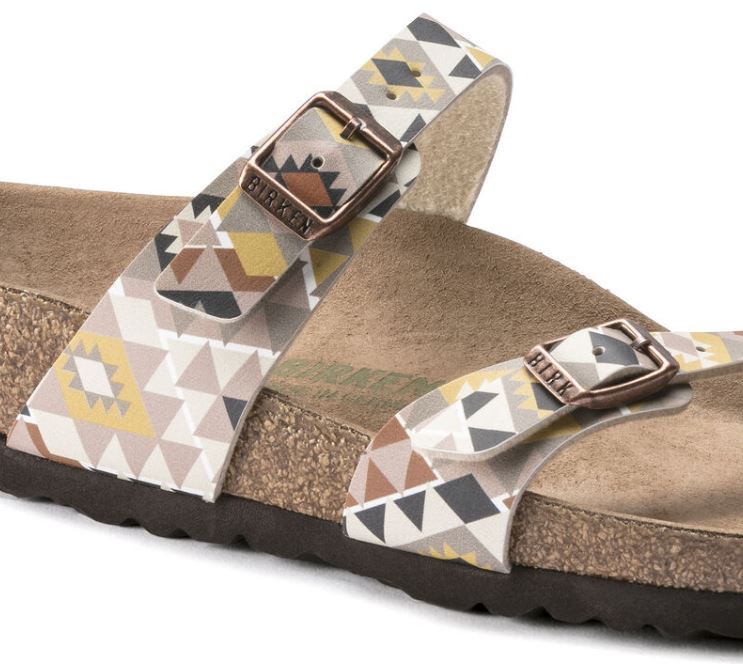 Birkenstock Printed Mocha Mayari Vegan Womens Causal Sandals 1019602