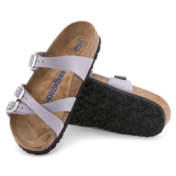 Birkenstock Purple Fog Franca Soft Footbed Nubuck Leather Women's Sandals R1024209