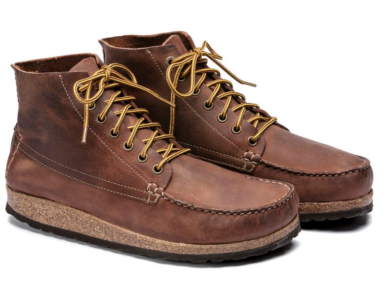 Birkenstock Roast Marton Oiled Leather Men's Lace Up Boots 1017142