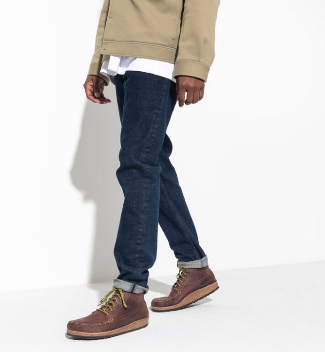 Birkenstock Roast Marton Oiled Leather Men's Lace Up Boots 1017142