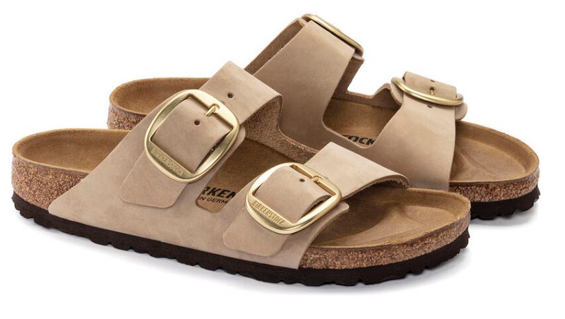 Birkenstock Sandcastle Arizona Big Buckle Womens Slides 1023957