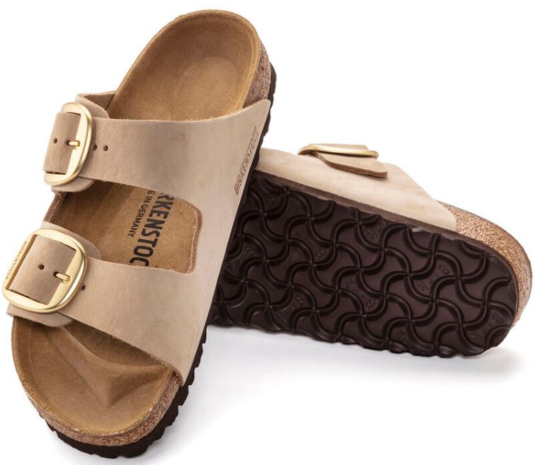 Birkenstock Sandcastle Arizona Big Buckle Womens Slides 1023957