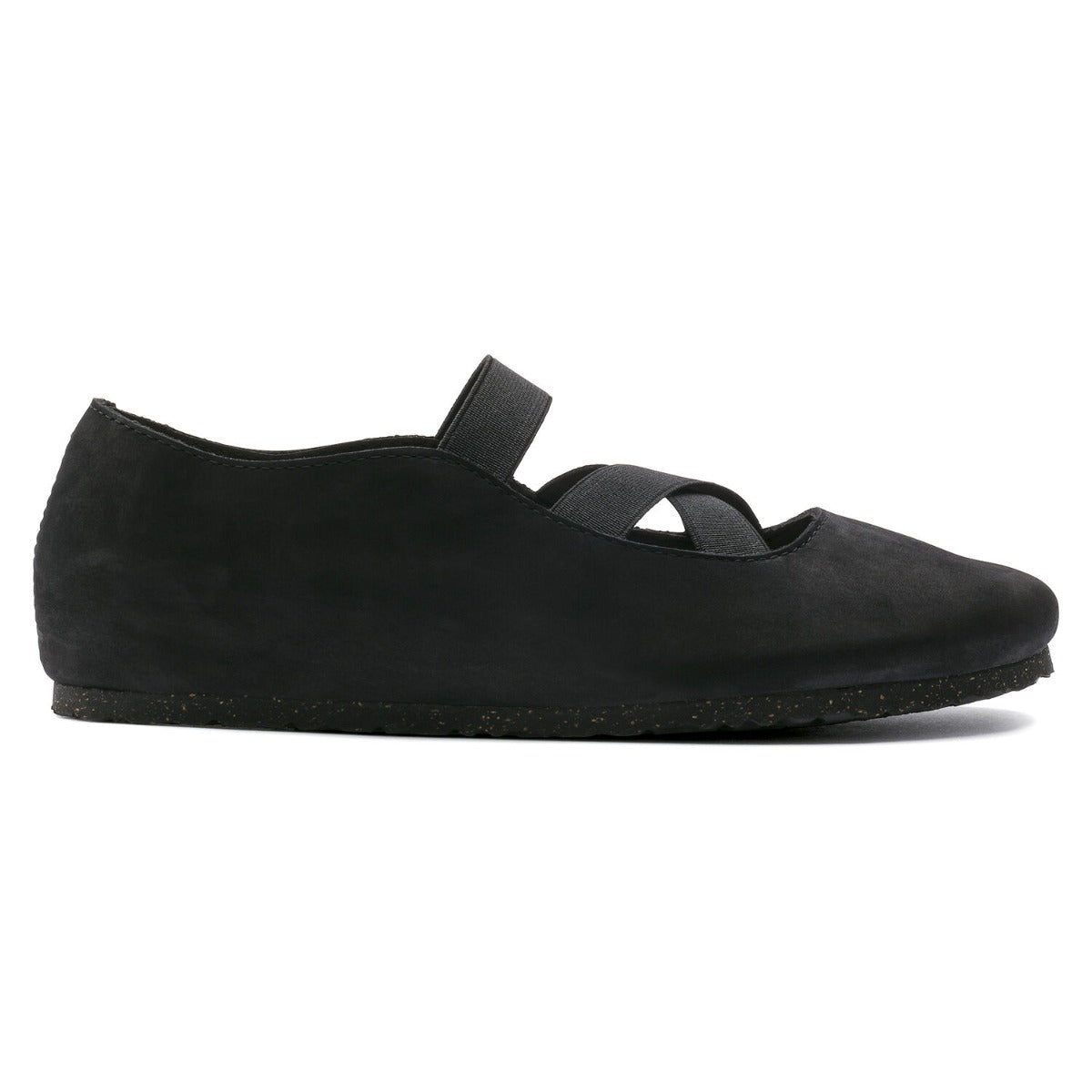Birkenstock Santa Ana Black Nubuck Leather Shoes N1016311