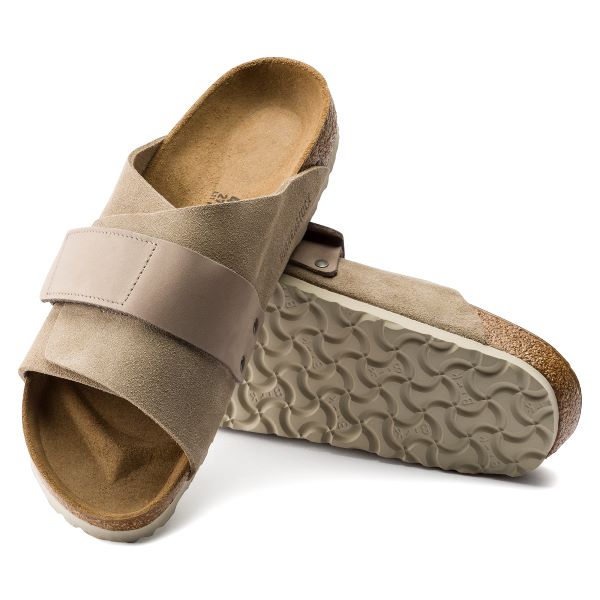 Birkenstock Taupe Kyoto Nubuck/Suede Leather Women's Sandals N1015573