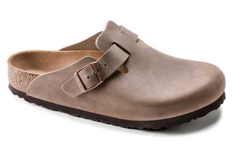 Birkenstock Tobacco Brown Boston Oiled Leather Womens Clog 960811