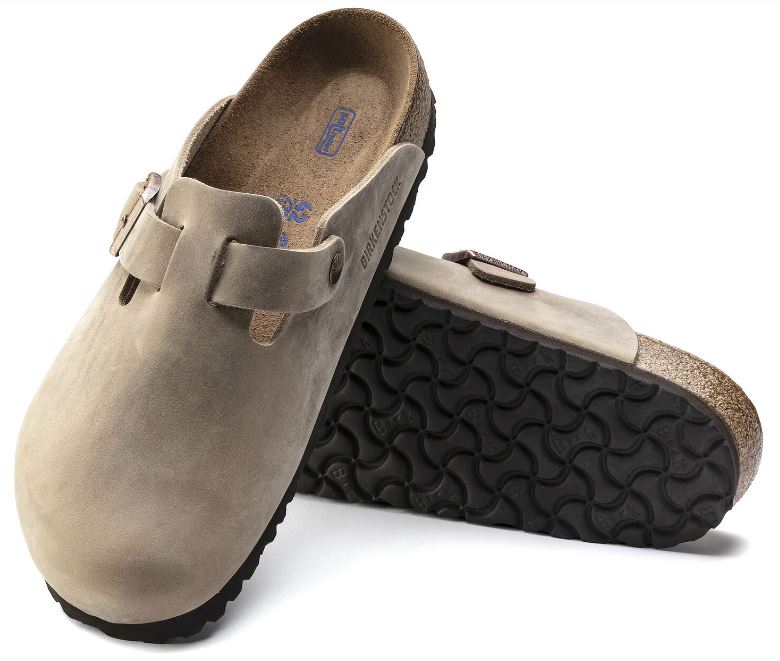 Birkenstock Tobacco Brown Boston Soft Footbed Oiled Leather Womens Clogs N1019484