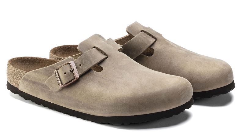 Birkenstock Tobacco Brown Boston Soft Footbed Oiled Leather Womens Clogs N1019484