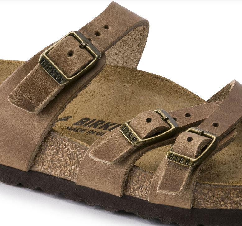 Birkenstock Tobacco Brown Franca Oiled Leather Womens Sandals 1015931