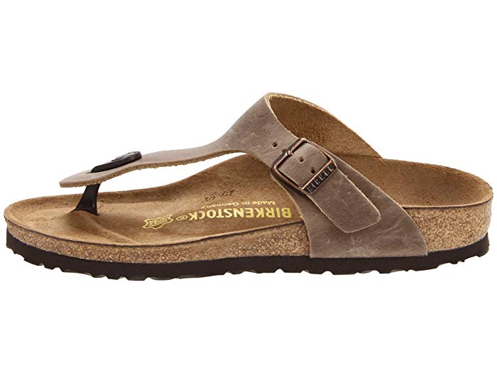 Birkenstock Tobacco Oiled Leather Gizeh Womens Slide On Thong Sandals R943811