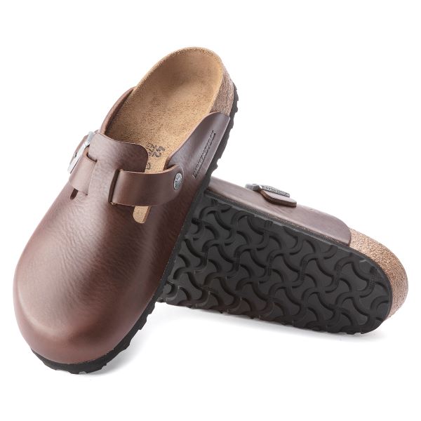 Birkenstock Vintage Wood Roast Boston Grip Men's Leather Clogs R1023449
